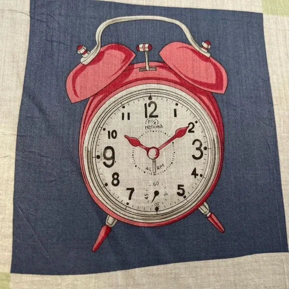 Renoma Paris Vintage Scarf Watches Table Oclock Eye Glass Print 21@x21” - Picture 3 of 11